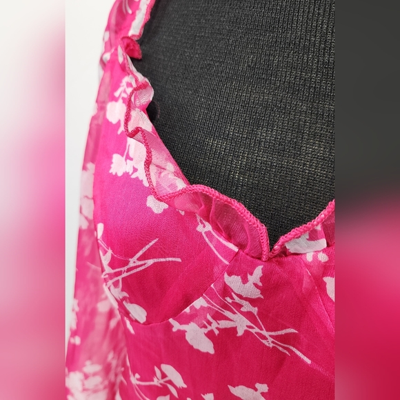 ♥️ NWT YILIBASHA BODY SUIT LONG PUFFY SLEEVE FLORAL BLOUSE - SIZE LARGE ♥️ - Picture 7 of 14